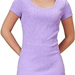 globus Women Lavender Accordion Pleated Bodycon Knee Length Dress-picture-14
