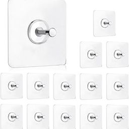Adhesive Wall Hooks, Self-Adhesive Towel Holders, Strong T-Hook White, Pack of 10-picture-19