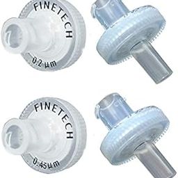 Hydrophilic PVDF Syringe Filters 13mm Diameter 0.22μm Pore Size for Laboratory Filtration by Finetech (Pack of 100）Made in Taiwan (PVDF 13mm 0.22um, 100)-25