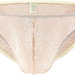 Men's Briefs Sheer Lace Bulge Pouch Underwear Male Panties L Light Orange | Clothing Shoes & Accessories | Mens Clothing | Underwear | 1 Piece Men Floral Underwear-picture-11