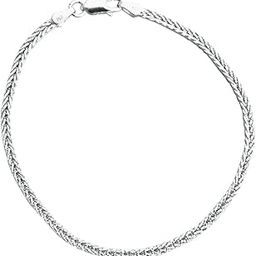 clara Pure 925 Sterling Silver Byzantine Men Bracelet in 8 inches | Gift for Men and Boys| With Certificate of Authenticity and 925 Stamp-picture-16