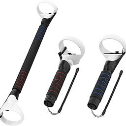 AMVR for beat saber handles accessories for Quest 2/Quest/Rift S controllers, Dual Handles Extension Grips Compatible with Playing Gorilla Tag，Kayak, Supernatural, Fruit Ninja-19