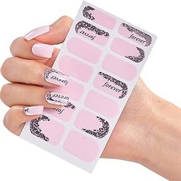 The Canvas Arts Manicure Nails Stickers XAF-27 (Multicolored with Forever Quote Nails Arts)-26