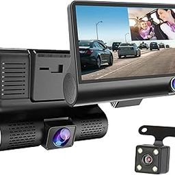 Drumstone (𝗦𝗽𝗲𝗰𝗶𝗮𝗹 𝟱 𝗬𝗲𝗮𝗿𝘀 𝗪𝗮𝗿𝗿𝗮𝗻𝘁𝘆) 3-Channel Dash Cam – Front, Rear, Inside, 140° Wide-Angle, 1080P Recording, Loop Recording, G-Sensor, Motion Detection, Parking Mode-image-39