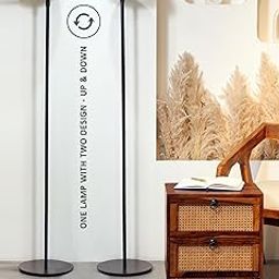 Crosscut Furniture 2-in-1 Reversible Floor Lamp – Uplighter & Downlighter in One! (Golden)-10