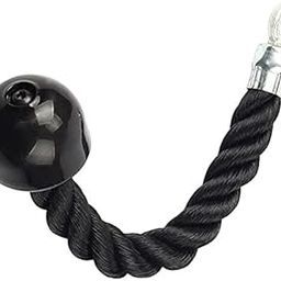 SPOCCO | Gym Cable Attachment, Cable Cross D Handle, Tricep Rope, Seated Row Grip, V Tricep Press Down Bar and Straight LAT Bar- TR01-15