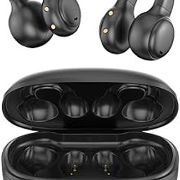 Piluyaa Open Ear Headphones Clip On Earbuds Bluetooth 5.4 Wireless Earphones with Charging Case IPX7 Waterproof Sports Bone Conduction Earbuds for Workout Driving Walking Sports-picture-10