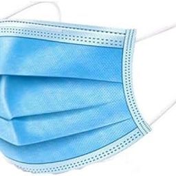 3 Ply Disposable Blue Surgical Face Mask, Light Weight, Adjustable Nose Pin, Dust Protector Pack of 10-20