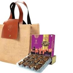 Royal Delight Date Mewa Gift Hamper, Premium Diwali Gift, Dry Fruits, Healthy Festive Treat, Luxury Gourmet Basket with Elegant Jute Bag-image-21