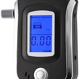 True Sense Alcohol Tester Breath Analyzer Detector with 5 Mouthpieces Digital Portable LCD Display Breath Analyser Alcohol Meter Alcohol Breath Tester Police Alcohol Testing Machine-29