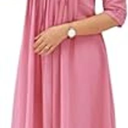 Women's Embroidered Georgette Flared Kurti with Net Sleeves and Crepe Lining for Festive-picture-0