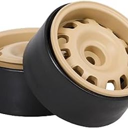 Upgrade Metal Rc Wheels Rims 1/10 Scale for Scx10 Rc Car Buggy Modification Golden-image-46