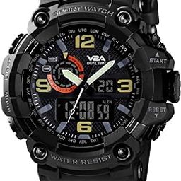 Cammando Midnight Black Analog Digital Sport Watches for Men's and Boys-25