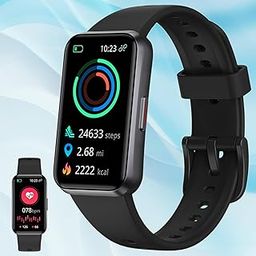 Fitness Activity Tracker Watch with 24/7 Heart Rate Blood Pressure Monitor Blood Oxygen Sleep Tracking 1.47" Smart Watch Step Calorie Counter IP67 Waterproof Health Watch for Women Men Android iOS-0
