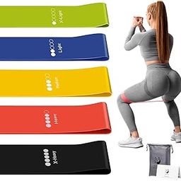 MD Shop PulseIT Resistance Bands Set for Men & Women – Pack of 5 for Workout, Yoga, Stretching, Booty & Strength Training | Home/Gym Fitness Equipment for HIPS, Glutes, Squats & Rehab-image-90