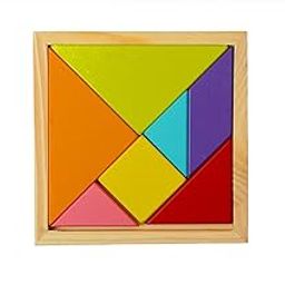 Vibgyor Vibes&Trade; 7 Piece Wooden Tangram Puzzle for Mind Development of Kids-picture-24