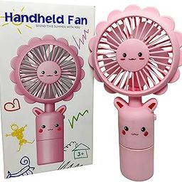 Portable Mini Fan - Rechargeable Hand Fan with 3 Adjustable Speeds, 500mAh Battery, High Speed, Lightweight Design, Low Noise, and Easy Portability for Indoor and Outdoor Use (Random Color)-image-73