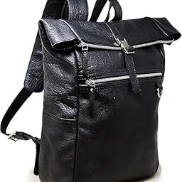 Genuine Leather Laptop Backpack for Men & Women - Waterproof Office & Travel Bag with Laptop Compartment (Up to 15.6")-91