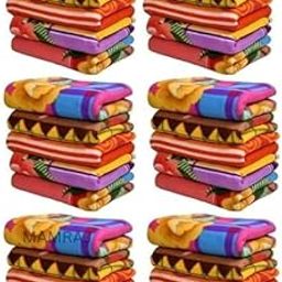 MAMRAJ Stylish Polar Fleece Single Bed AC Fleece Wool Blanket - 58x88 Inch || Skin Friendly || Multicolour || Set of 20 ||-image-58