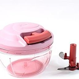 Power-X Hand-Pull Vegetable Chopper ? 500ml Manual Food Processor with Triple Stainless Steel-image-17