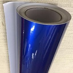 HOME13 Blue Glossy Car Wrap 24' x 60'' Vinyl Roll with Air Release Adhesive for Cars and Motor Bikes-picture-31