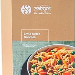 S Siddhagiri's SATVYK THE HEALTH re STORE Little Millet Noodles (175gm) - with Tastemaker | No Maida | Ready to Cook Instant Millet Noodles | High Plant Protein & Fiber | Vegan Millet Noodles-image-4