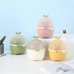 Small Desk Trash Can for Bathroom with Lid, Mini Office Paper Litter Lint Bin, Kids Cute Countertop Plastic Waste Basket for Bedroom and Car - Garbage Can Garbage Pail-22