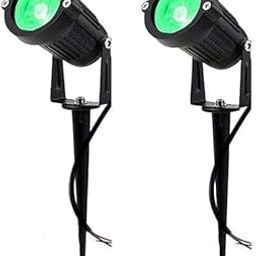 ONLINE GENERATION LED Garden Spot Light with Ground Spike, 5W, IP65 Waterproof, Aluminium Die Cast, Outdoor (Green 5 WATT LED Outdoor Garden Light Pack of 2)-image-91