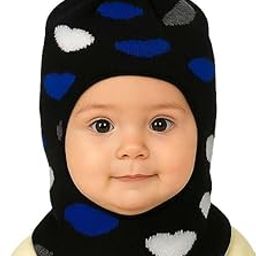 Baby Soft Woolen Monkey Cap for Babies | Warm & Stretchable Winter Cap | Unisex Multicolor Beanie Hat-image-47