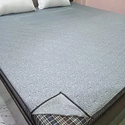 generic Home Dressing Self Design PVC Waterproof King Size Mattress Baby Plastic Sheet Protector 75"x78" Blue-picture-21