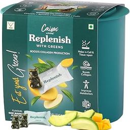 Caim by arelang - Collagen Gummies for Healthier Skin & Hair | Replenish with Greens Vegan Gummies for Women & Men | Vegan Collagen Booster | Stronger Bones & Muscles | Plant Based & Sugar Free | Made with 100% Apple Juice | 1 x 60 pcs (180g)-image-10
