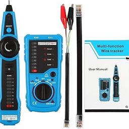 TECHTEST RJ11 RJ45 Cable Tester Multifunction Wire Tracker Measuring Instrument (Blue)-31