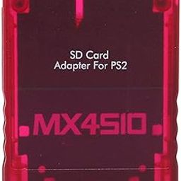 Ubervia External Memory Card Readers - PS2 MX4SIO SIO2SD Card Reader Adapter Hand Made Stable Replacement MX4SIO TF Card Adapter for PS2Red-17