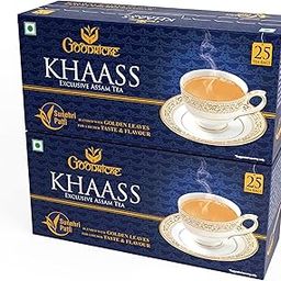GOODRICKE Khaass Assam Tea - 25 Tea Bags (Pack of 2) | 100% Assam Chai with Golden leaves | Milk Tea with Sweet Lasting Flavour | Single State | Kadak Chai-picture-20