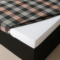 aftab Cotton Mattress Cover/Protector/Gadda Cover in Multicolors for Single Bed with Zip/Chain 36 * 72 * 4 (Single)-image-56