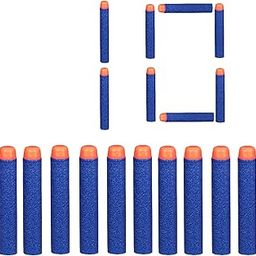 Jaravik Plastic Foam Bullets Pack Compatible For Nerf N-Strike Elite Toy Guns (Blue, 10 Pcs), Kid-54