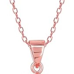 925 Silver Rose Gold Classic Zircon Pendant with Link Chain | Gifts for Girlfriend,Pendant to Gift Women & Girls | With Certificate of Authenticity and 925 Stamp | 6 Month Warranty*-image-92