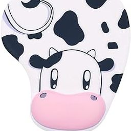 Mouse Pad with Wrist Rest,Non-Slip Backing Cow Anime Cute Gel Mouse Pad Wrist Rest, Easy-Typing and Pain Relief for Gaming Office Computer Laptop-18