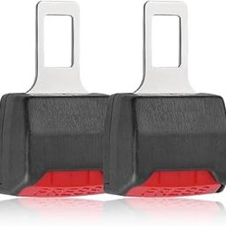 MML ENTERPRISES Car Seatbelt Clip Buckle Extender, Universal Vehicle Fit, 2-Pack, Black and Red-image-59