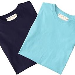 100% Cotton Half Sleeves Regular Fit T-Shirts for Women Combo Pack of 2-image-51