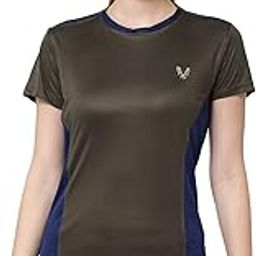 Womens Mesh Net Back Yoga Jogging Running Top Sports Gym T-Shirt-image-88
