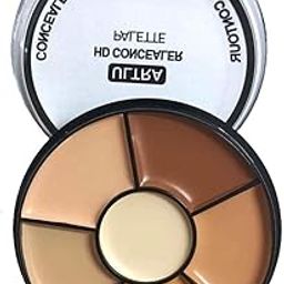 Professional 6-in-1 Concealer Palette, Face Makeup with Dark Circle Coverage, Contour and Highlighter, All Skin Types-47