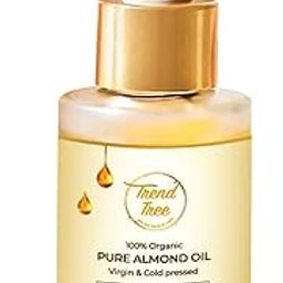 TRENDTREE® 100% Organic Virgin & Cold Pressed Pure Almond Oil, Antioxidant Rich Oil full of Vitamin E And Vitamin A, Sweet Almond Massage Oil for Face, Body, Hair and Skin - 30ml-image-86