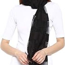 Women's Art Silk Viscose Stoles Scarves Silvia Multiple Colours-image-5