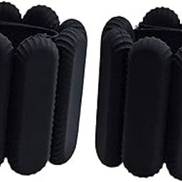 ATORSE 2 Pieces Wrist Weights Wearable Ankle Weights for Workout Gymnastics Walking Black-image-17