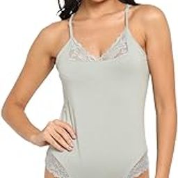 Women Cotton Both Side Patch Leotard Teddy Bodysuit Top-image-28