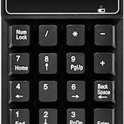 USB Number Pad, Kadaon 19 Keys Waterproof Silent Numeric Keypad with Mini USB Cable, for Laptop/Notebook, Compatible with Windows System-17
