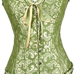 Women Floral Corset Camisole Tank Costume for Club Birthday Party Night green XXL | Corsets & Bustiers|1 Womens Floral Corset-image-41