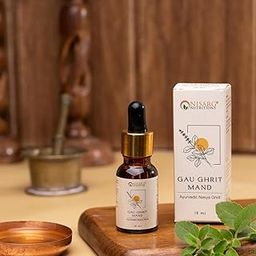 Nisarg Nutritions Gau Ghrit Mand Nasya | Pure Liquid Cow Ghee for Nasal Therapy | Ayurvedic Nasya for Sinus, Migraine & Mental Clarity | 10ml-image-61