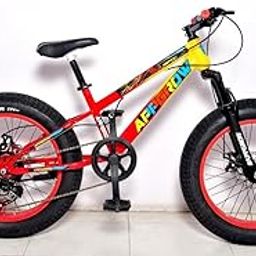 Appgrow Fat Bike in 20" Wheel Size with 20 * 4.00 Super Fat Tyres with Double disc Brakes for 7-12 Years Kid with 7 Speed Shimano Gears-29